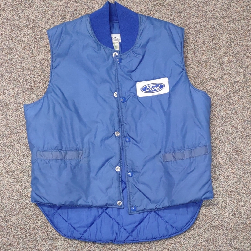 Ford Blue Quilted Vest